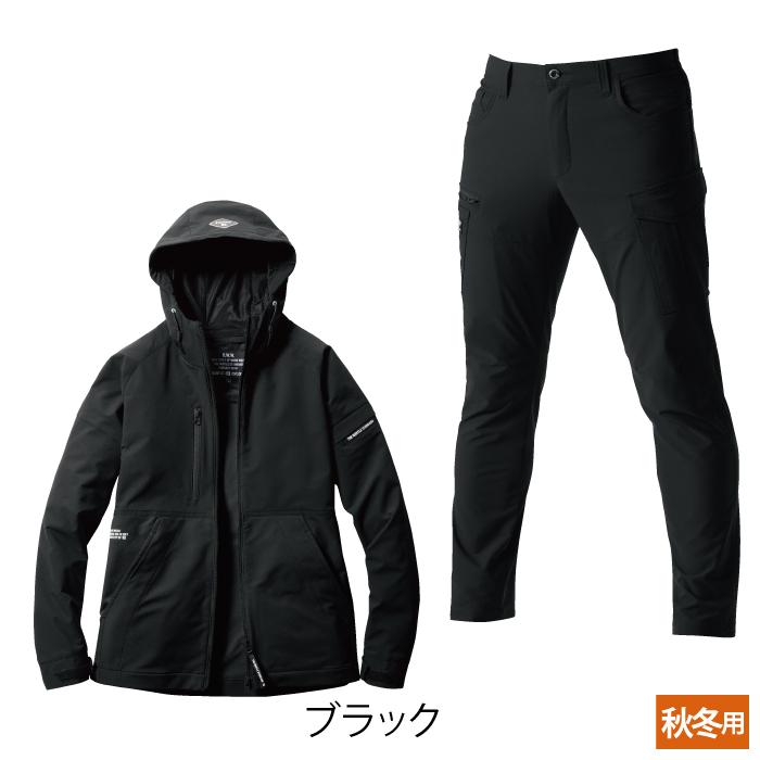 バートル BURTLE 作業着 上下セット 9505フーディジャケット と 9502カーゴパンツ 作業服 おしゃれ 秋冬 撥水 保温 爆買 | BURTLE | 12