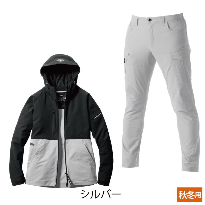 バートル BURTLE 作業着 上下セット 9505フーディジャケット と 9502カーゴパンツ 作業服 おしゃれ 秋冬 撥水 保温 爆買 | BURTLE | 14