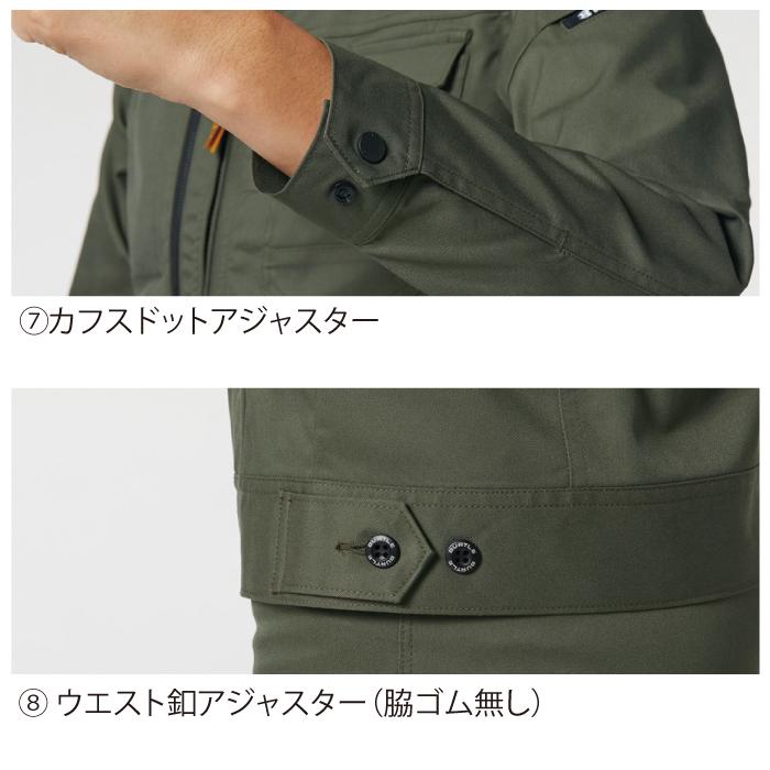 バートル BURTLE 作業着 上下セット 6201ジャケット と 6202カーゴパンツ 作業服 おしゃれ 秋冬 ユニセックス 作業ズボン 爆買 | BURTLE | 07