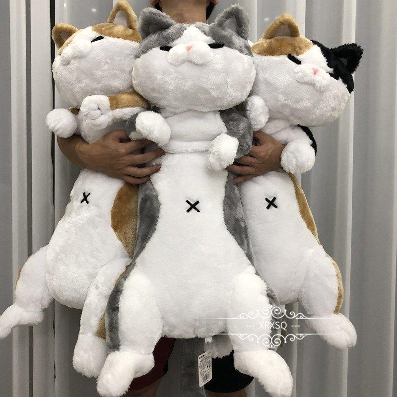 クリスマス プレゼント 猫 ぬいぐるみ 抱き枕 特大 かわいい 彼女 子供 小学生 女の子 にゃん屋 にゃん太添い寝ぬいぐるみ1号 グレー ミケ ねこ Mmw35 Toom Gy 通販 Yahoo ショッピング