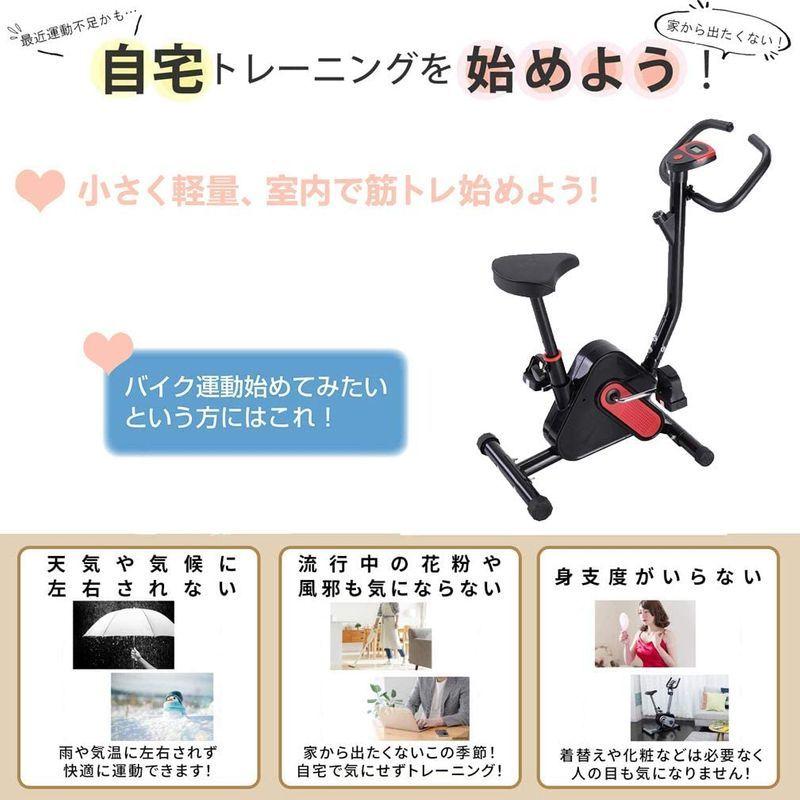 FLAMROSE フィットネスバイク?6段高さ調節可能 クロスバイク 自宅でのフィットネス 軽量デザイン 室内用 エクササイズマシン 自転車|buruberi|03