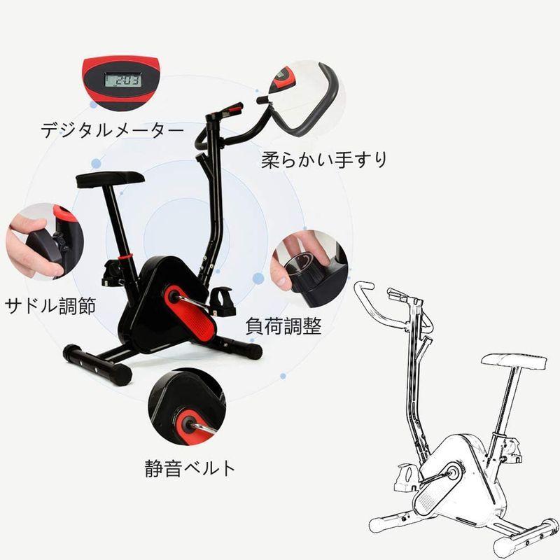 FLAMROSE フィットネスバイク?6段高さ調節可能 クロスバイク 自宅でのフィットネス 軽量デザイン 室内用 エクササイズマシン 自転車|buruberi|07