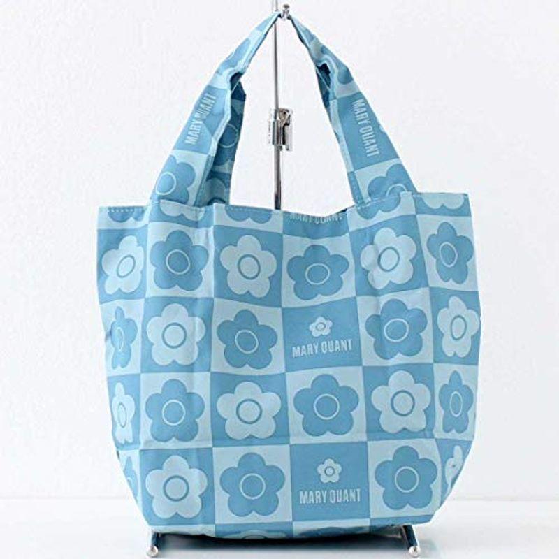 Mary Quantマリークヮント エコバッグ マイバッグ スモールサイズ ブルー 花柄 デイジー 婦人 マリークワント マリクワ 登場大人気アイテム