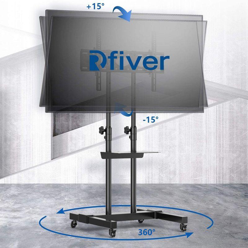Rfiver テレビスタンドキャスター付き tvスタンド 壁寄せテレビ 