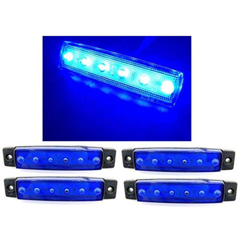 12v 青 8個 Led 6連 サイドマーカー ブルー マーカーランプ 角マーカー Yamaha 車用 暖色 ポジションランプ 高輝度 車用 ブルベリ 通販 Yahoo ショッピング
