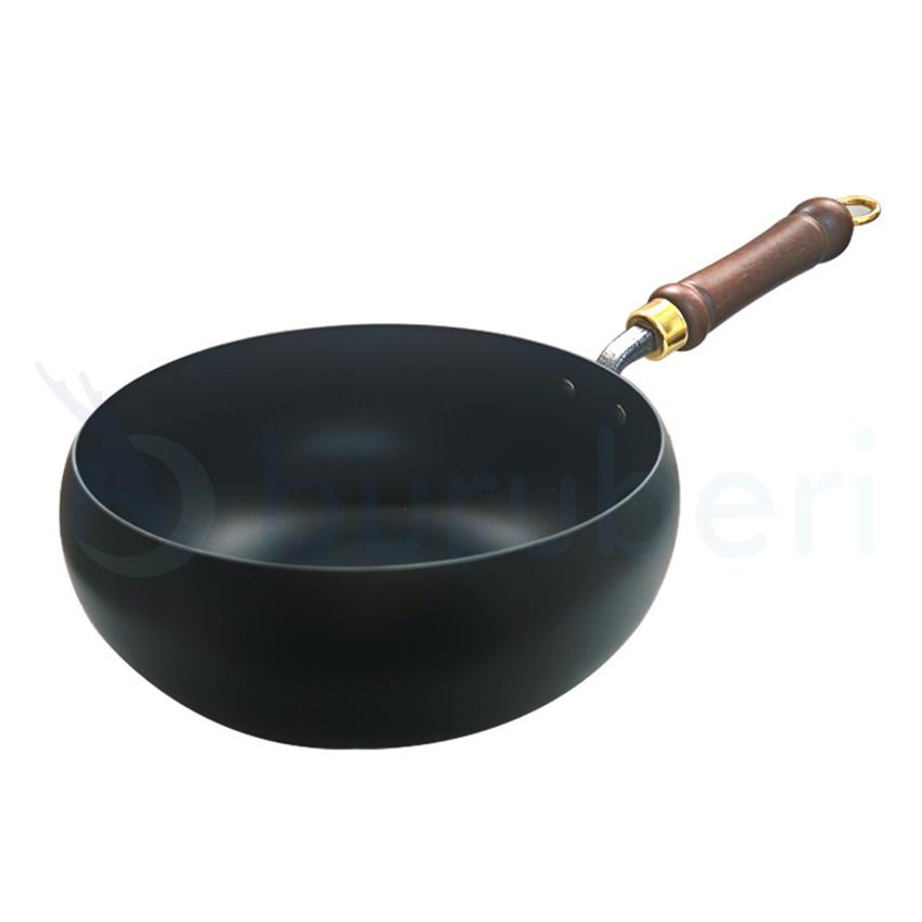 鉄鍋　深鍋　中華鍋　新品 SNS人気話題』中華鍋 炒め鍋 手作り鉄鍋 フライパン 深型炒め鍋 無塗装