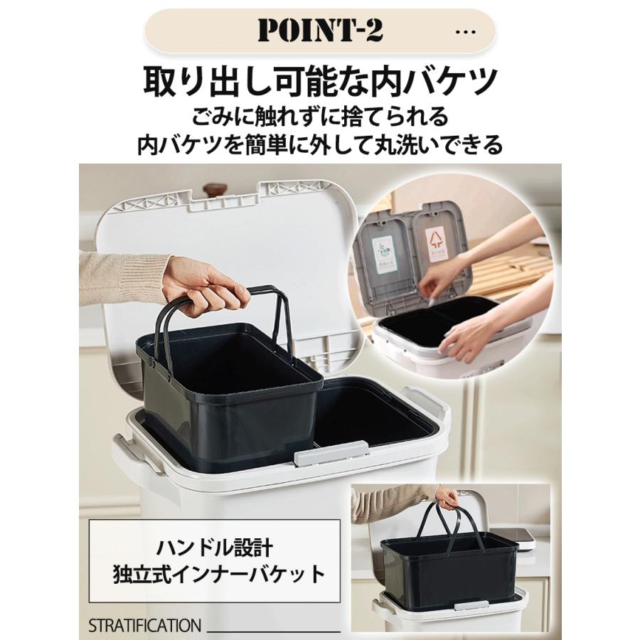 蓋付きゴミ箱 ゴミ箱 ふた付き ワンタッチ スリム 大きめ リビング