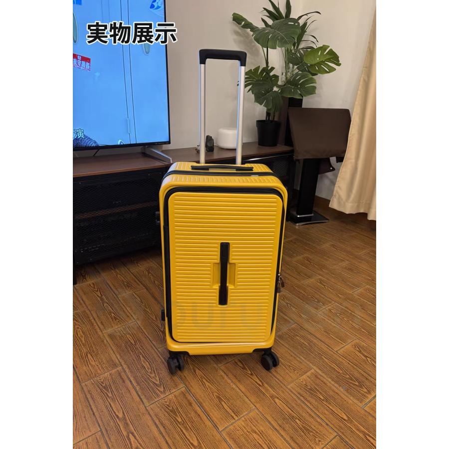スーツケース フロントオープン 横開き 拡張機能 ストッパー カップ