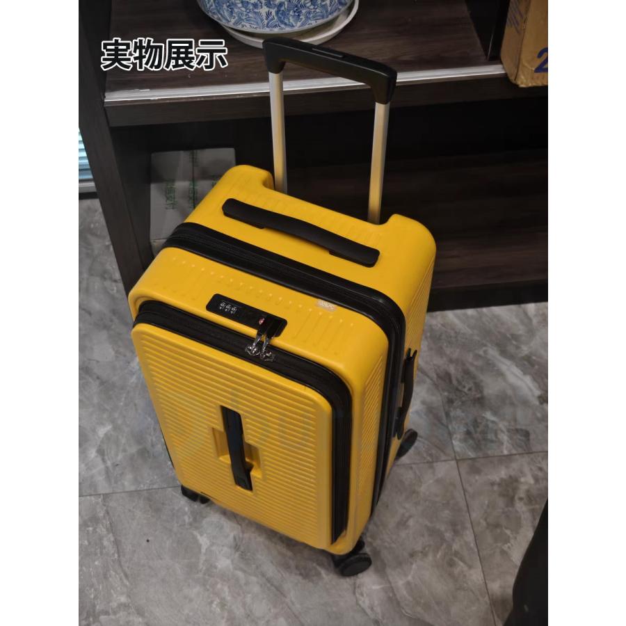 スーツケース フロントオープン 横開き 拡張機能 ストッパー カップホルダー Sサイズ 機内持ち込み Mサイズ スーツケース フロントオープン 多機能_18