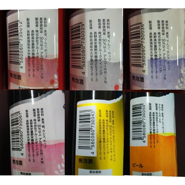フルーツエール限定6種セット 330ml 6本 送料込 沖縄別途590円 歳未満の飲酒 販売は法律で禁止されています Naganoマルシェ 通販 Yahoo ショッピング