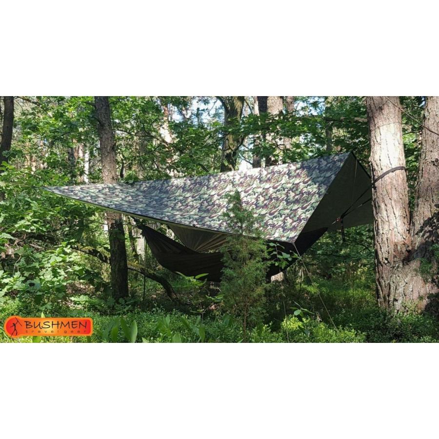 BUSHMEN travel gear ブッシュメン トラベル ギア　Thermo-tarp 3x3 CAMO サーモ タープ 迷彩 日本正規品 ThermoTarp｜bushmen