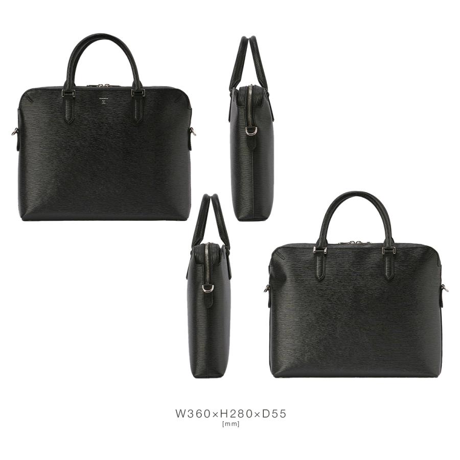 【美品】エルゴポック ビジネスバッグ ブリーフケース A4可 レザー ブラック HERGOPOCH エルゴポック ビジネスバッグ ブリーフケース メンズ