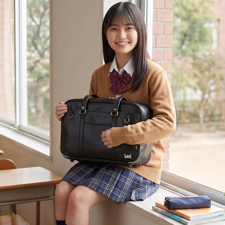 Lee（リー） スクールバッグ スクバ 合皮 女子 女子高生 高校生 中学生