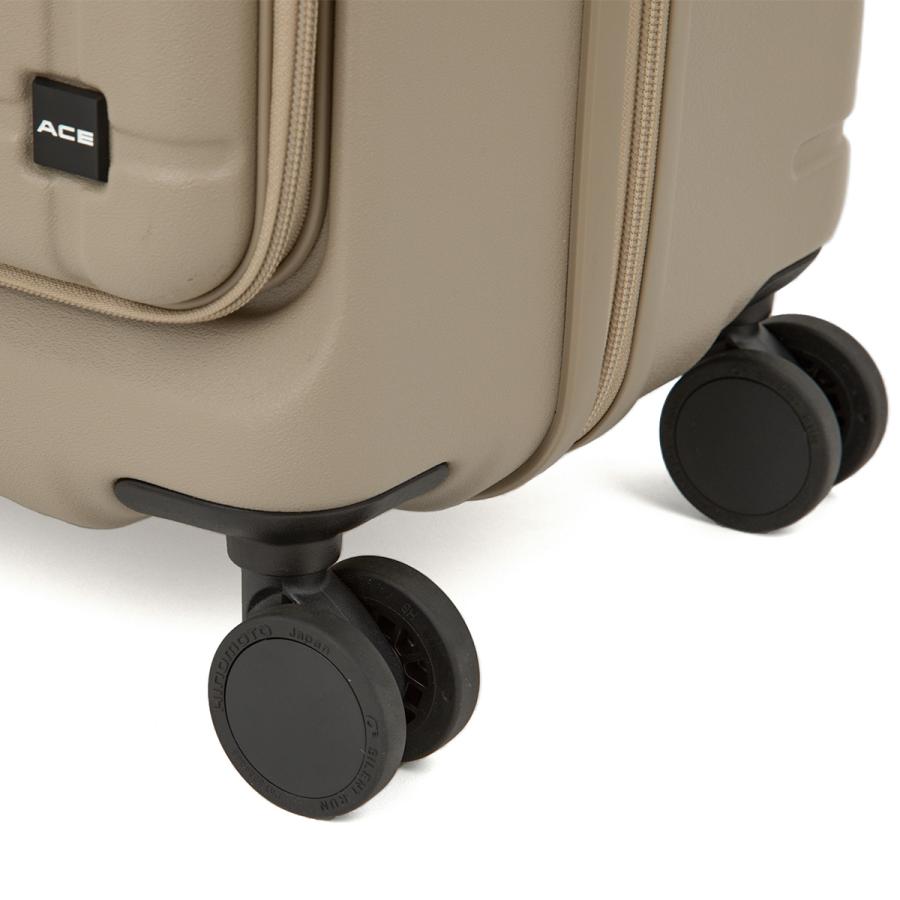 Ace（エース） スーツケース Mサイズ 62L/71L 軽量 中型 フロント