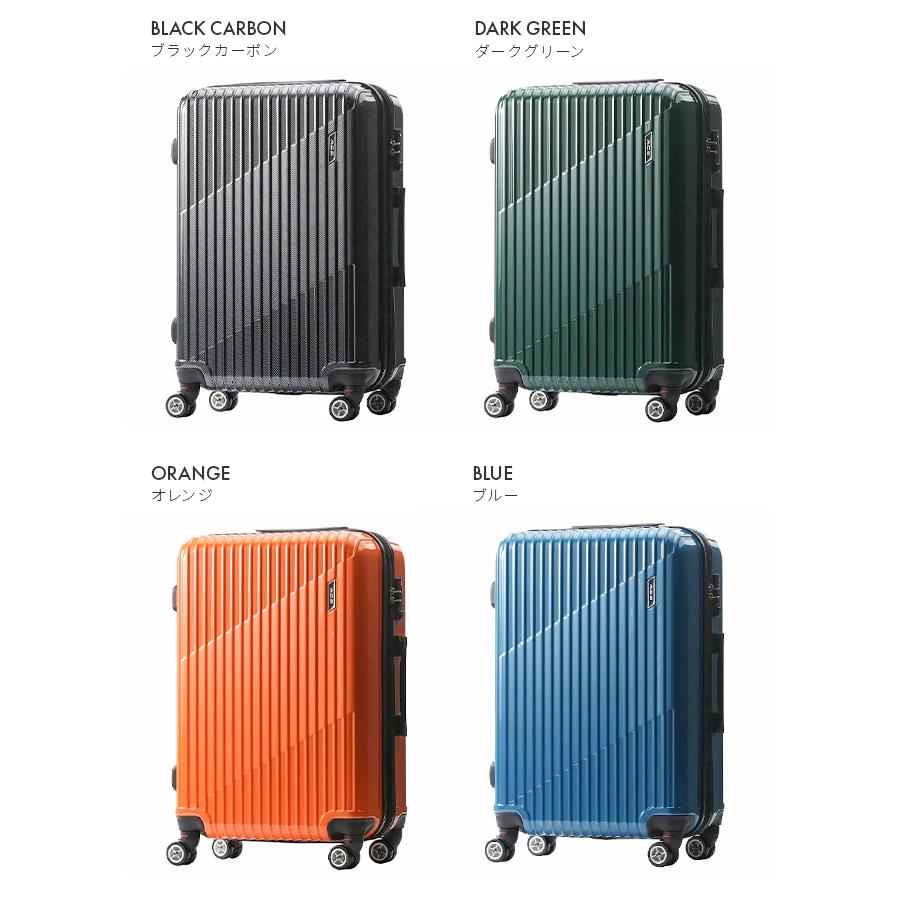 Ace（エース） クレスタ スーツケース Mサイズ 64L 70L 拡張機能付き