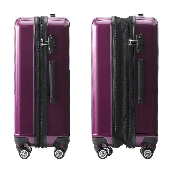 Ace（エース） クレスタ スーツケース Mサイズ 64L 70L 拡張機能付き