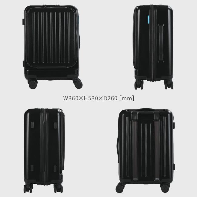 スーツケース 機内持ち込み 38L Sサイズ SS フロントオープン 軽量