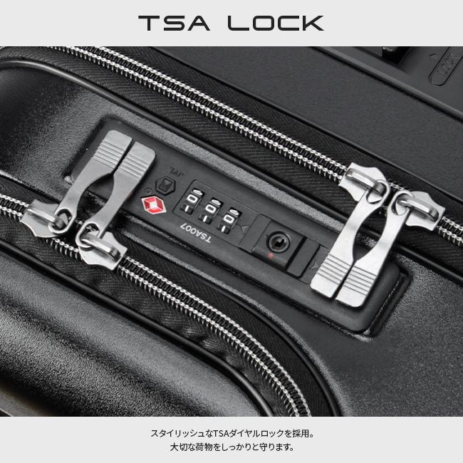 スーツケース Mサイズ 60L トップオープン フロントオープン