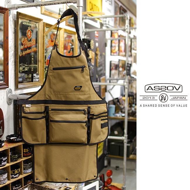 AS2OV（アッソブ） ワークエプロン ツールエプロン DIY キャンプ 工具
