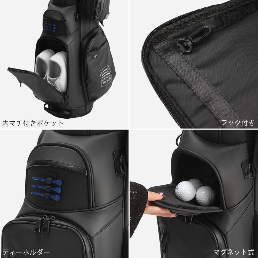 AS2OV（アッソブ） ゴルフ ナイロンポリカ キャディバッグ スタンド式