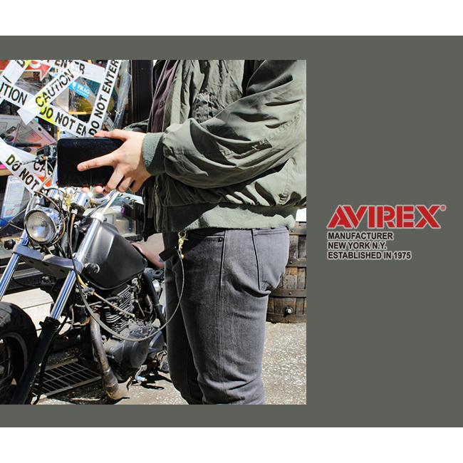 アヴィレックス アビレックス ウォレットチェーン ウォレットコード レザー 本革 黒 AVIREX AX9304｜business-bugs｜04