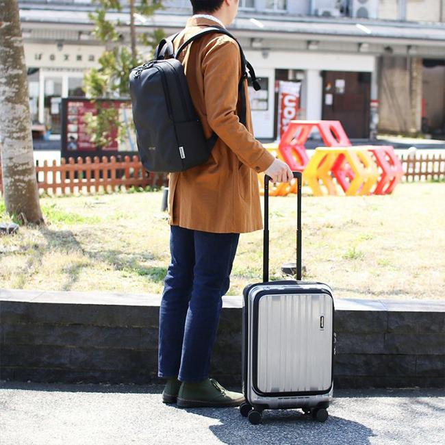 バーマス インターシティ スーツケース 機内持ち込み BERMAS 60525 Sサイズ 34L 軽量 フロントオープン ストッパー カップホルダー USBの画像