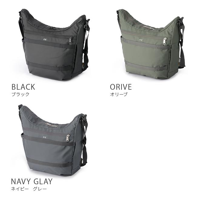 商品レビューで+5%｜CIE GRID3 シー グリッド3 ショルダーバッグ メンズ レディース ペットボトル 入る 撥水 斜めがけ 大きめ 大容量 三日月形 A4 032055 CIE（シー） CIE GRID3 グリッド3 ショルダーバッグ メンズ レディース