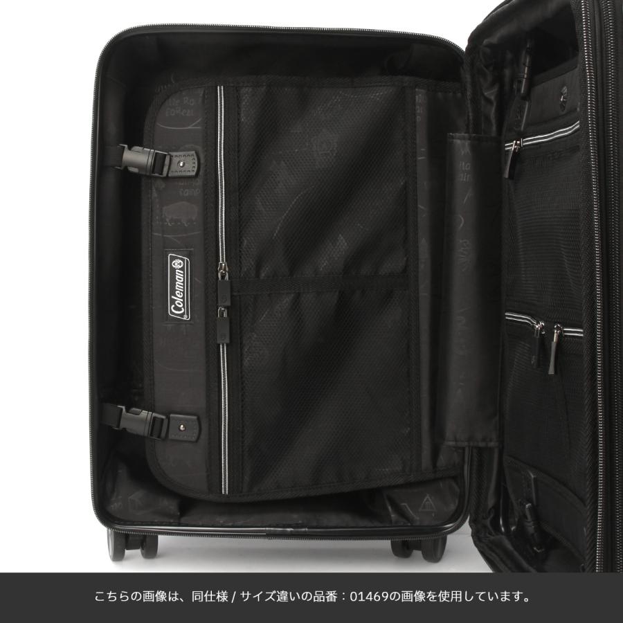 Coleman（コールマン） スーツケース Mサイズ 60L 拡張機能 軽量 中型