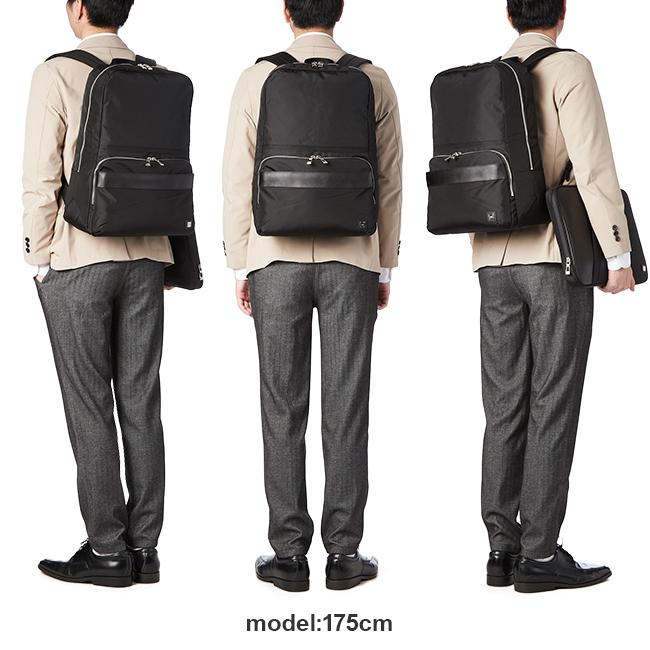 TAKEO KIKUCHI 本革 リュック ブラック 薄型 美品 通勤 ビジネス TAKEO KIKUCHI（タケオキクチ） バッグ ビジネスリュック メンズ 通勤