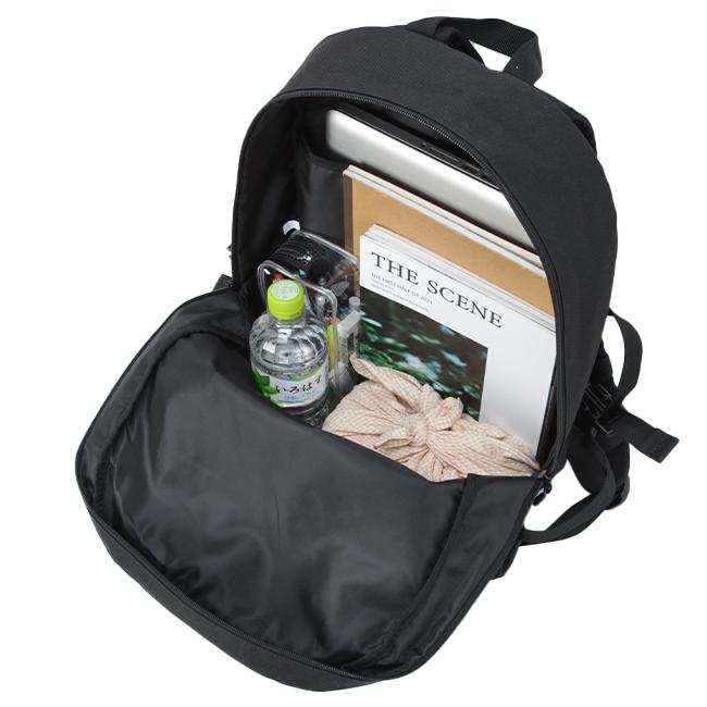 ドムドムバーガー リュック 30L 通学 大容量 軽量 撥水 黒 女子 男子