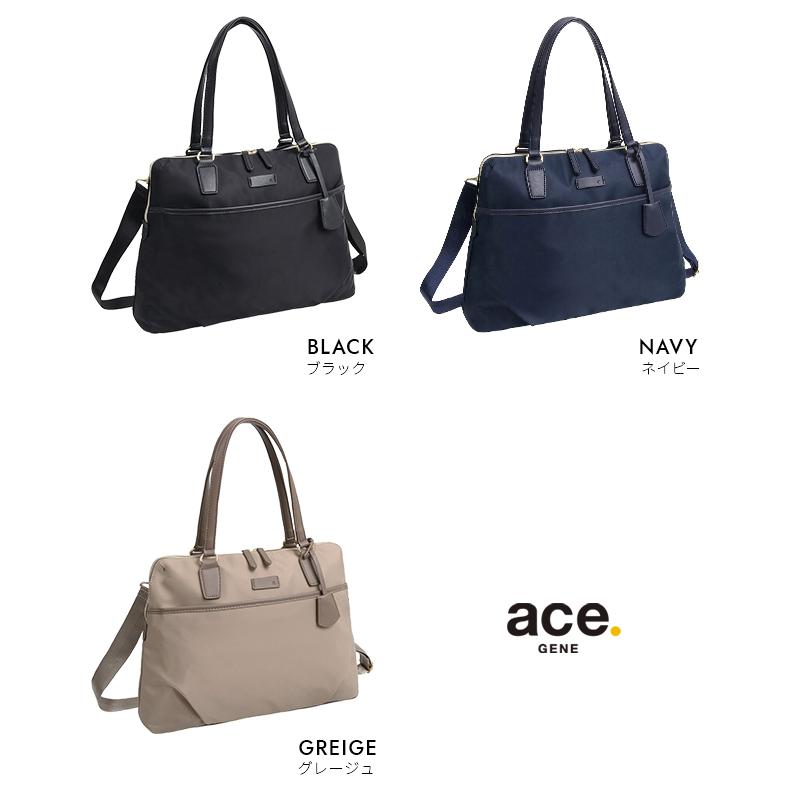 ace. GENE LABEL エース ジーン トートバッグ レディース 通勤 肩掛け