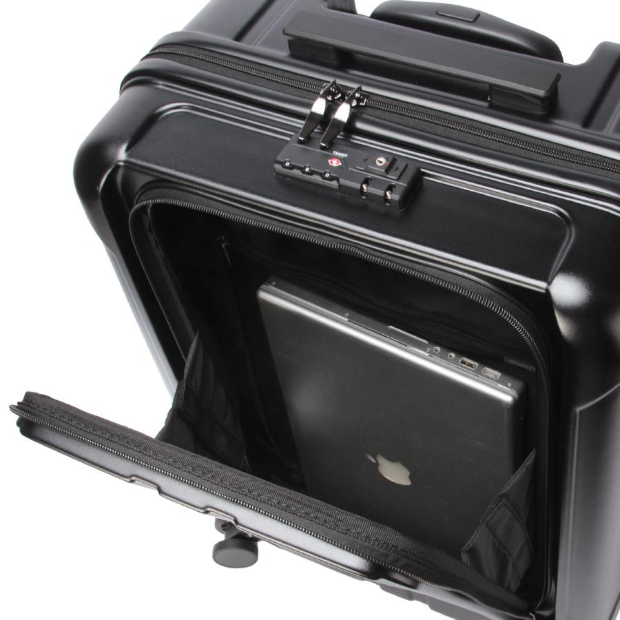 グランプラス スーツケース Mサイズ 60L 軽量 中型 フロントオープン 4