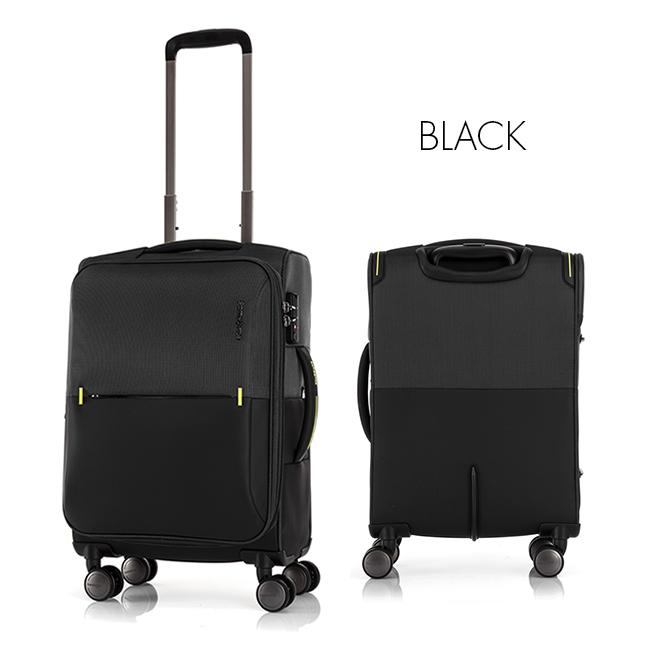 【極美品】Samsonite ソフト スーツケース　37L〜43L 黒 Samsonite（サムソナイト） スーツケース 機内持ち込み Sサイズ 37L