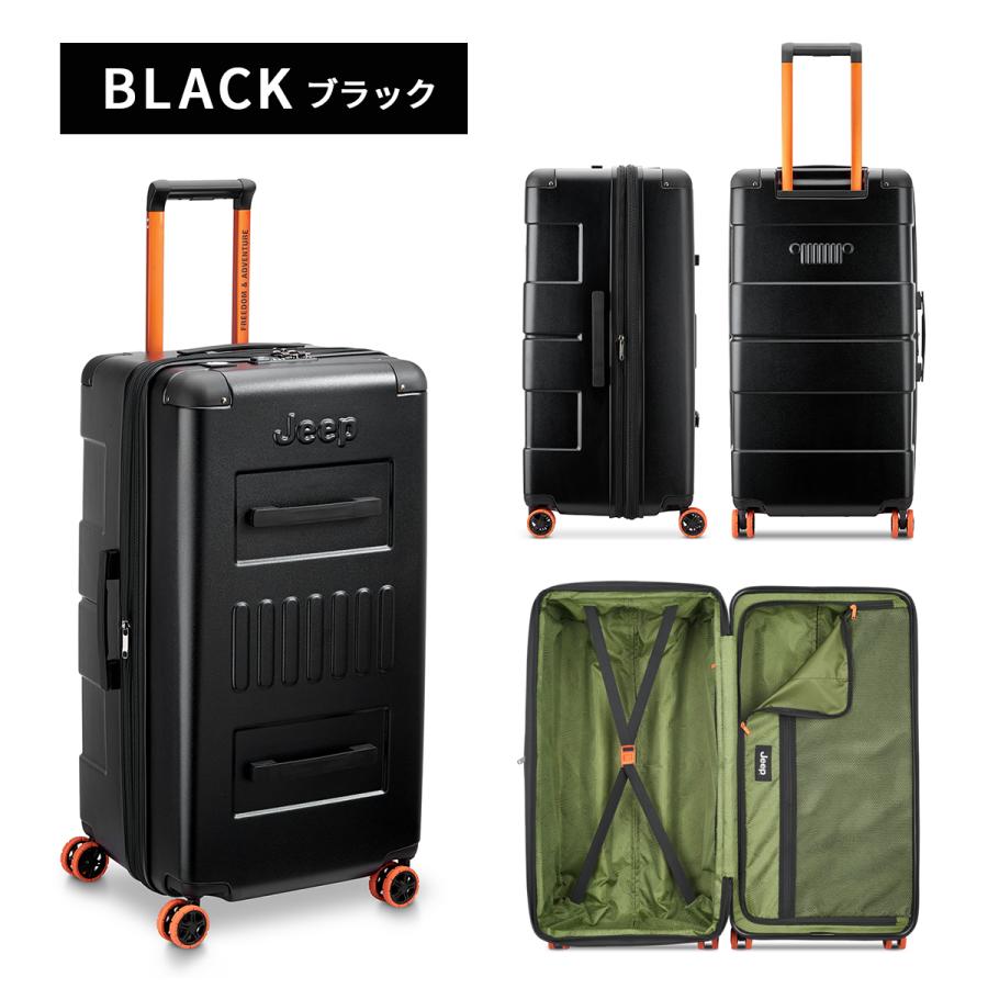 ジープ サミット スーツケース Lサイズ LL XL 107L/115L 拡張機能付き