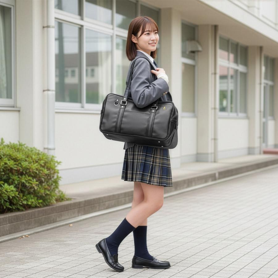 Jewelna Rose（ジュエルナローズ） スクールバッグ スクバ 合皮 女子