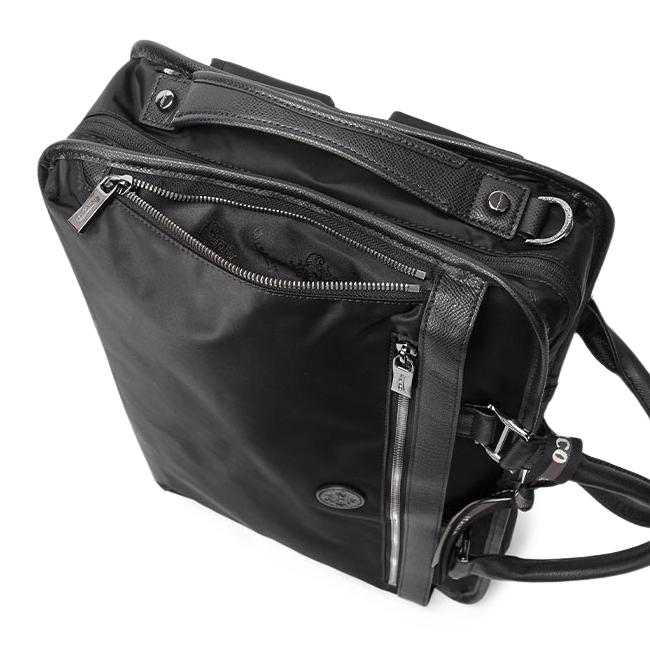 【良品✨】オロビアンコ 3wayビジネスバッグ リュック クロコ型押し レザー黒 Orobianco（オロビアンコ） ビジネスバッグ メンズ ブランド 50代 40代