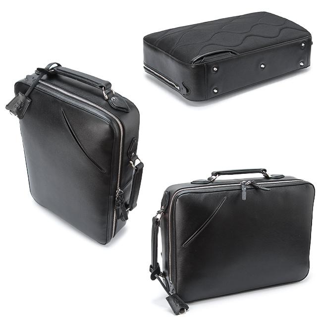 【美品】CYPRIS ビジネスバッグ リュック 黒 レザー シボ革 3way 3wayビジネスバッグ｜ルジュート(ビジネスリュック) |革製品CYPRIS
