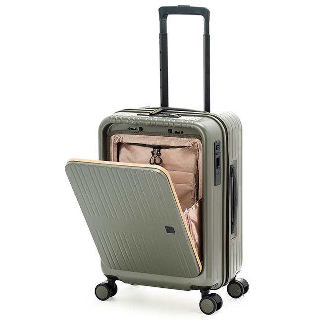 品揃え豊富で アジアラゲージ ピタフラット スーツケース 機内持ち込み Sサイズ SS 37L フロントオープン ストッパー USB ALI PIF-8810-18 キャリーケース