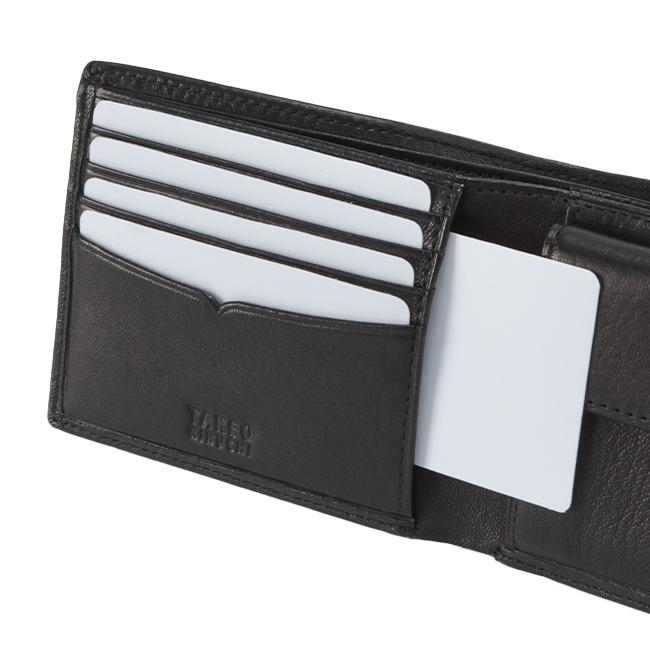 TAKEO KIKUCHI（タケオキクチ） 財布 二つ折り財布 メンズ 本革 レザー