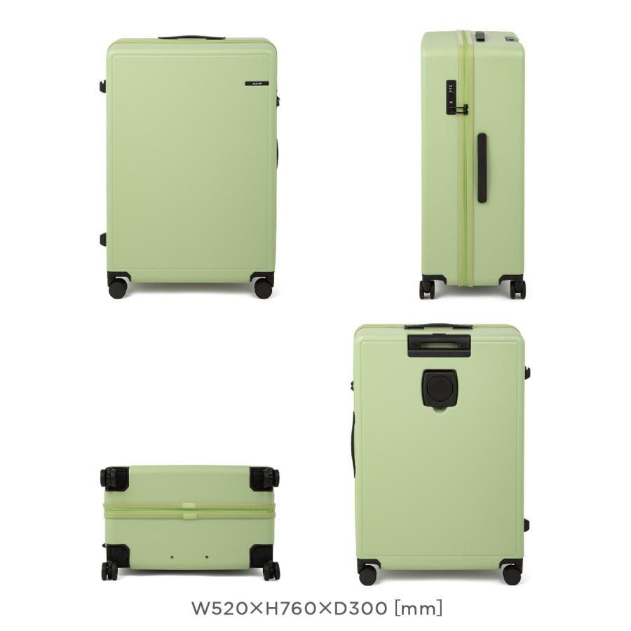 Ace（エース） スーツケース Lサイズ LLサイズ 92L 軽量 大型 大容量