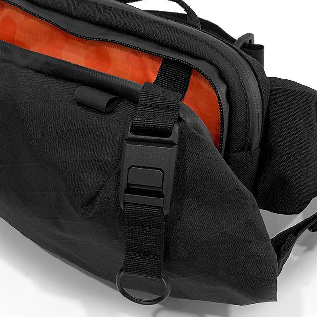 X-Pac Cordura ブラック ボディバッグ SHIPS any ウエストポーチ any: CORDURA(R) ナイロン ボディ バッグ