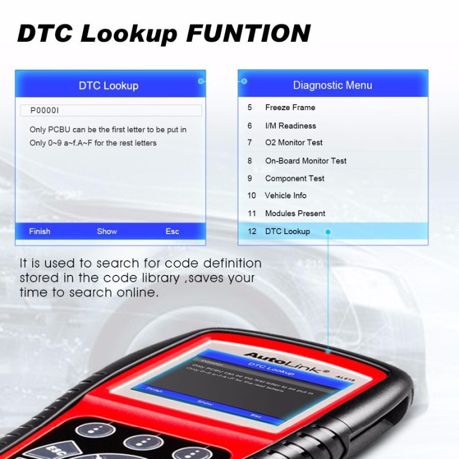 Autel] 故障診断機 海外ヴァージョン Autolink（AL-619）ABS SRS OBD2