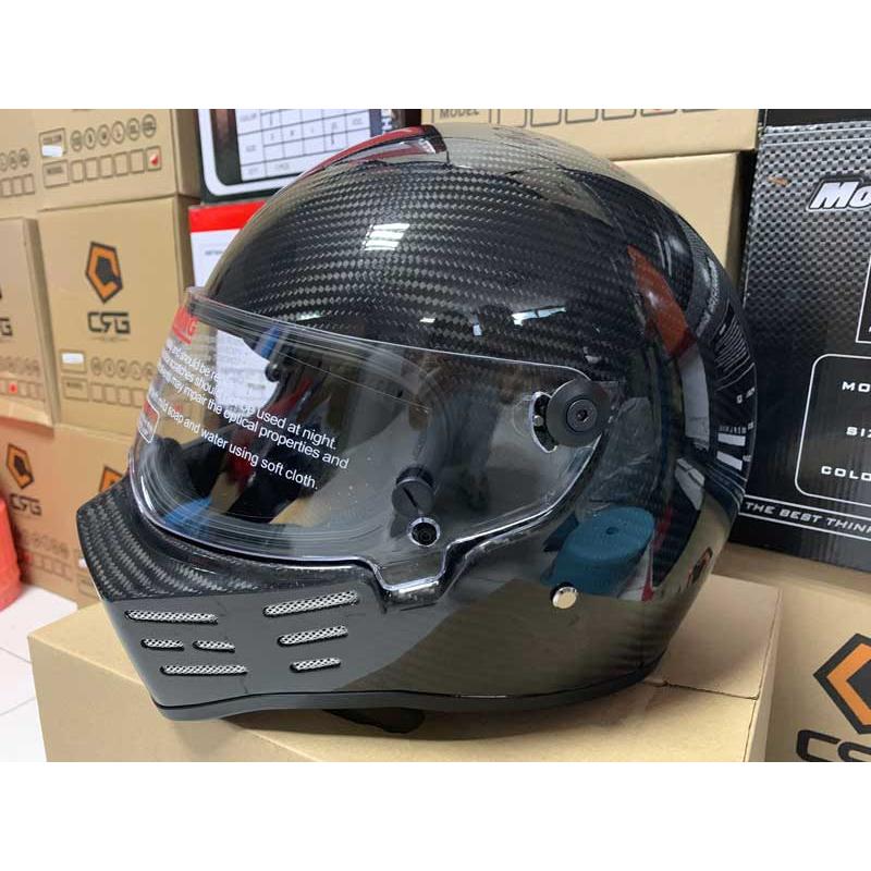 フルカーボン製　ヘルメット模型 ILM フルフェイス カーボン ヘルメット 861C 