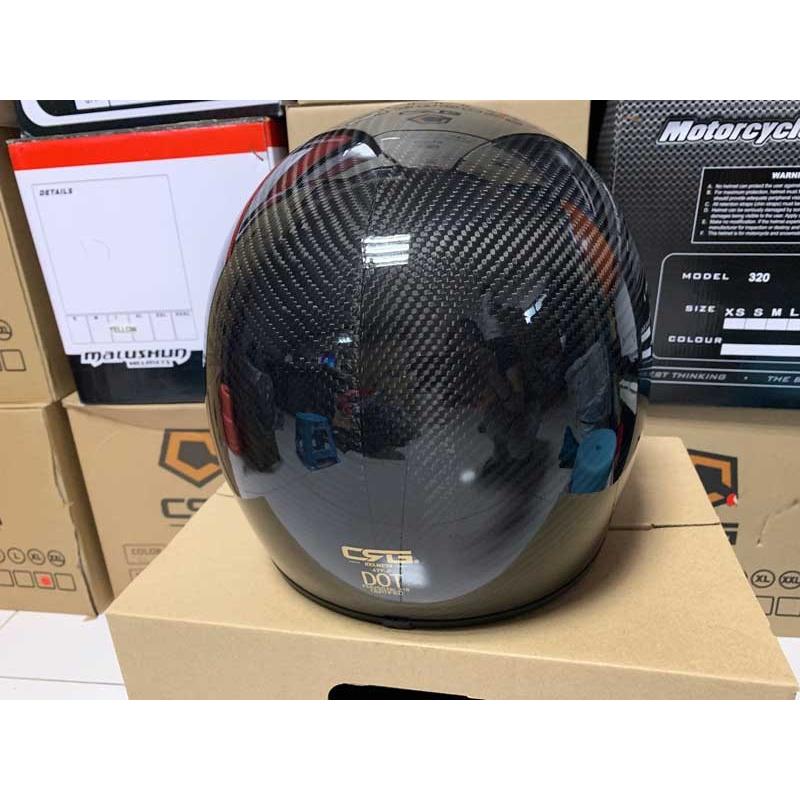 装飾用ヘルメット　ライダーズ　カーボンファイバー　フルフェイスヘルメット　ATV-8シリーズ　艶有り黒　かっこいい　公道使用不可