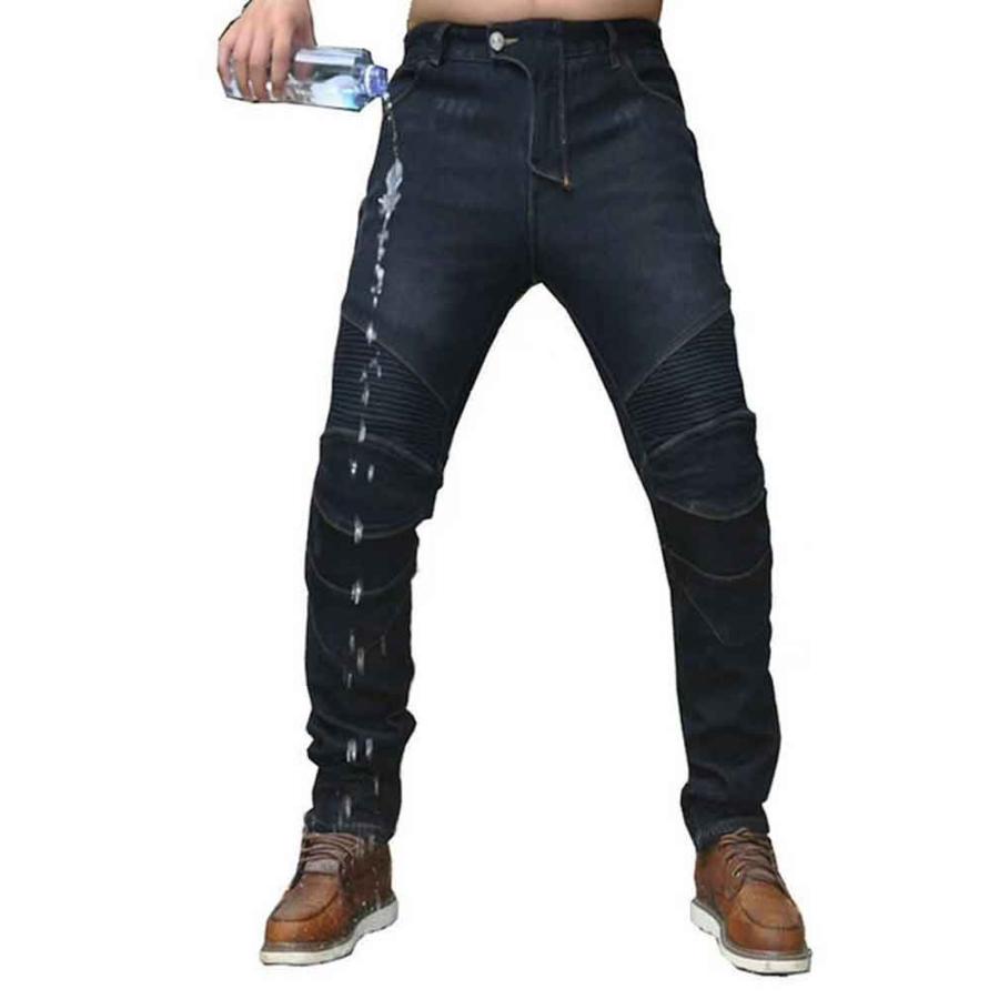 FTY] 秋冬用 裏起毛 デニム ジーンズ メンズ ライダース レーシング