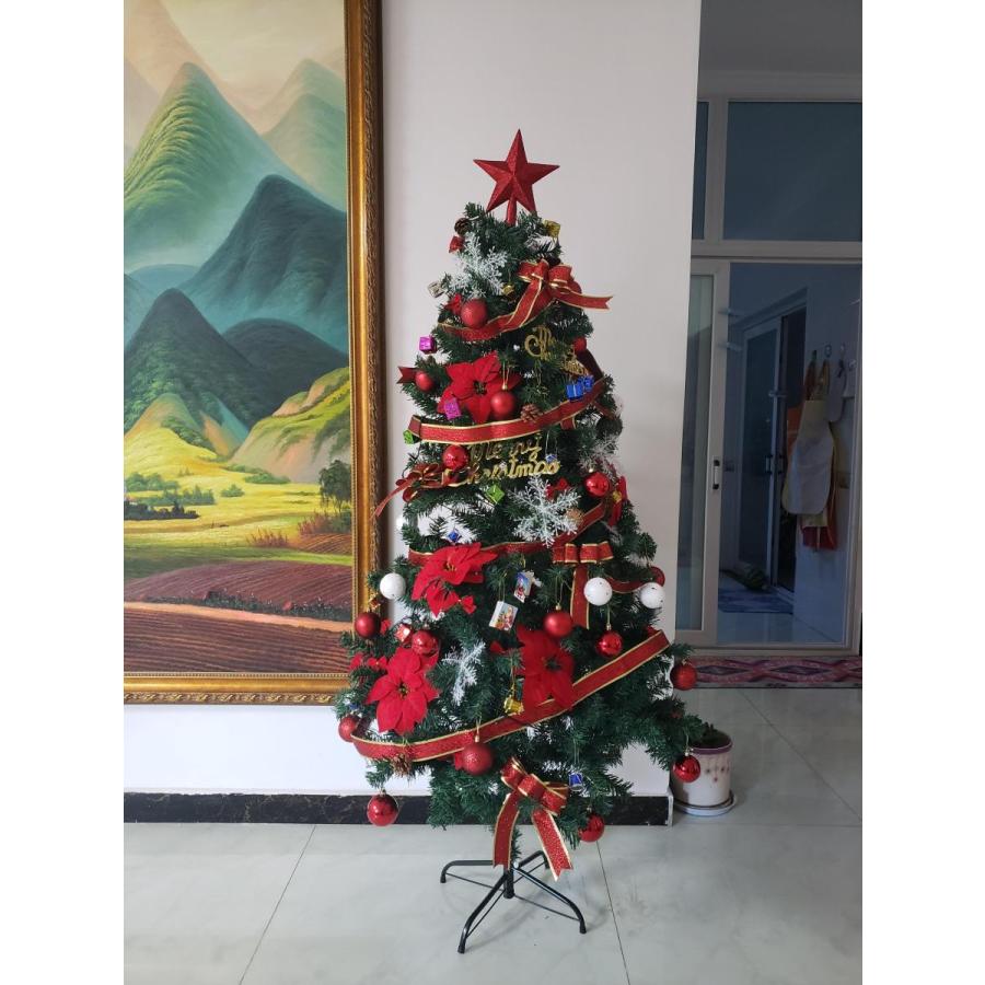 クリスマスプレゼント クリスマスイブ クリスマスツリー レッド ゴールド2色 高さ1 150 180 210cm 組み立て式 Ms Tree 999 Produce Japan 通販 Yahoo ショッピング