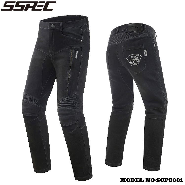 SSPEC] バイク用 デニム パンツ ライダーパンツ 通気 防風 耐磨