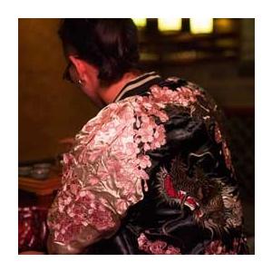 ヨコスカ] 男女兼用 龍桜刺繍マーク スカジャン リバーシブル 絡繰魂柄