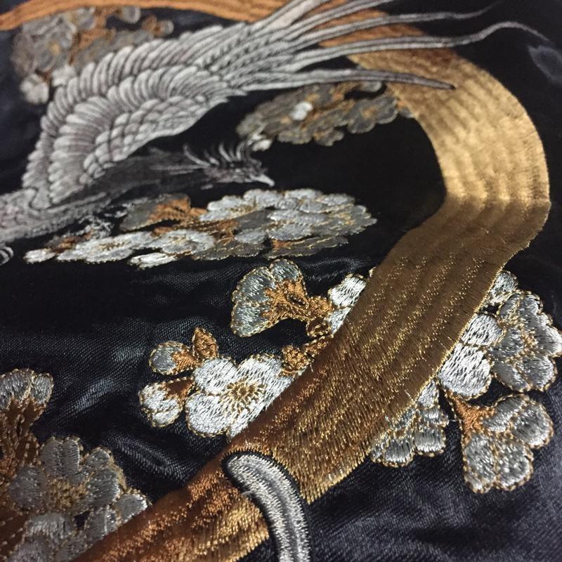 ヨコスカ] 男女兼用 真龍・鳳凰刺繍マーク スカジャン リバーシブル