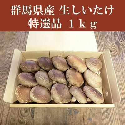 群馬県産 しいたけ（椎茸）　特選品　1kg　生しいたけ　きのこ｜bussan10